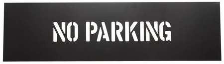 GRAINGER GLOBAL SOURCING 1F122 SAFETY STENCIL NO PARKING PVC PLASTIC