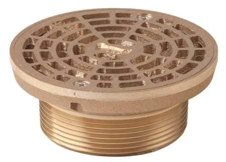 JR SMITH 201-T03 FLOOR DRAIN STRAINER 3IN MIP 4-3/4IN DIA
