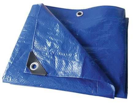 GRAINGER GLOBAL SOURCING 22JC31 TARP POLYETHYLENE BLUE 25X40 FT