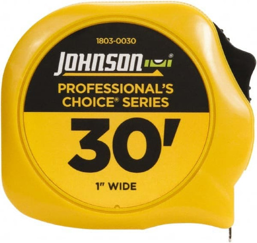 JOHNSON LEVEL & TOOL 1803-0030 30' X 1" TAPE MEASURE