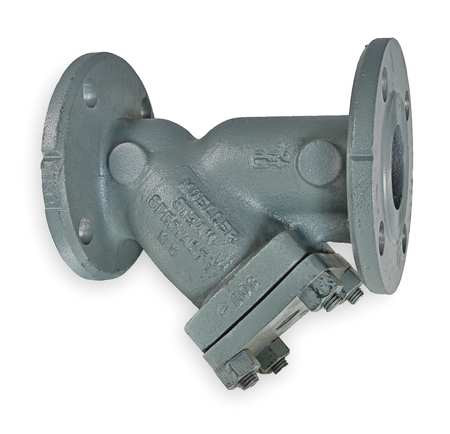 MUELLER STEAM SPECIALTY 21/2 782 SS-N flanged ends Y STRAINER 304 SS 2.5 FLANGED GRAPHITE