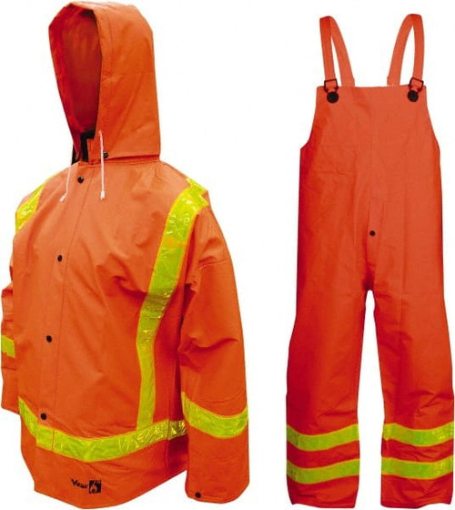 VIKING 2110FR-L FR3PIECERAINSUIT,ORANGE,L