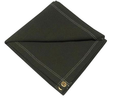 GRAINGER GLOBAL SOURCING 10P545 TARP FLAME RESISTANT CANVAS 8X16FT GREEN