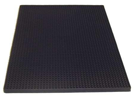TABLECRAFT PRODUCTS COMPANY 1218BK MAT SERVICE 12X18" RUBBER BLK