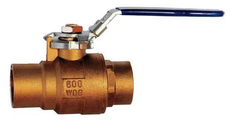 MILWAUKEE VALVE 1/2" BA-485BLL BRASS BALL VALVE INLINE SWEAT 1/2 IN