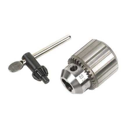 JACOBS CHUCK 14445 DRILL CHUCK,KEYED,STEEL,1/2 IN,33JT