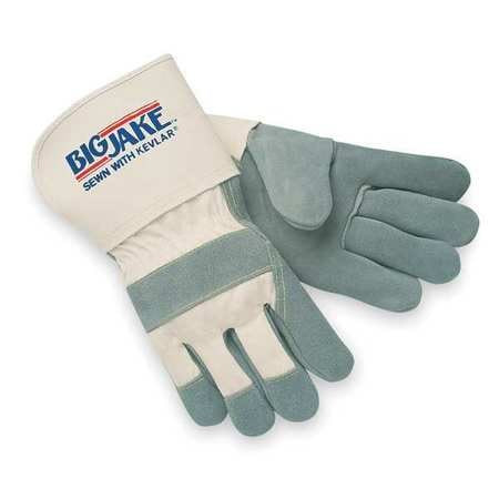 MCR SAFETY 1710XL LEATHER PALM GLOVES, BIG JAKE, X-LARGE, 