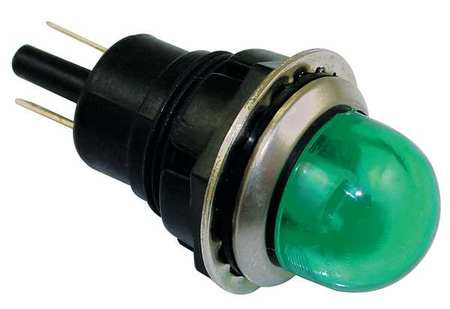 DAYTON 22NY61 RAISED INDICATOR LIGHT GREEN 120V