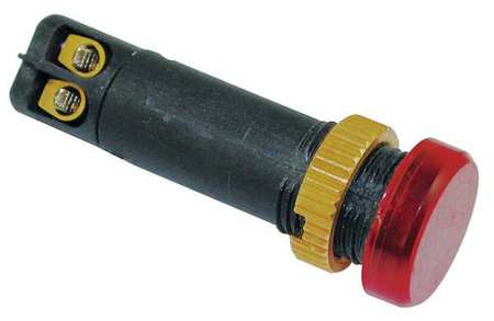 DAYTON 22NY93 RAISED INDICATOR LIGHT 12MM 120V RED