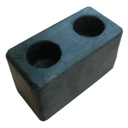 GRAINGER GLOBAL SOURCING 2MYR6 DOCK BUMPER 6X3-1/8X3-1/2 IN. RUBBER PK2