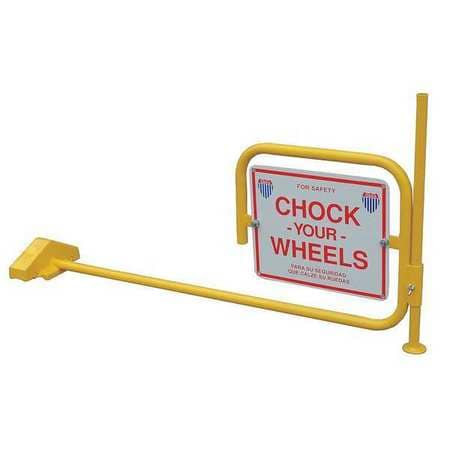 GRAINGER GLOBAL SOURCING 22XW90 RAIL CAR WHEEL CHOCK AND FLAG