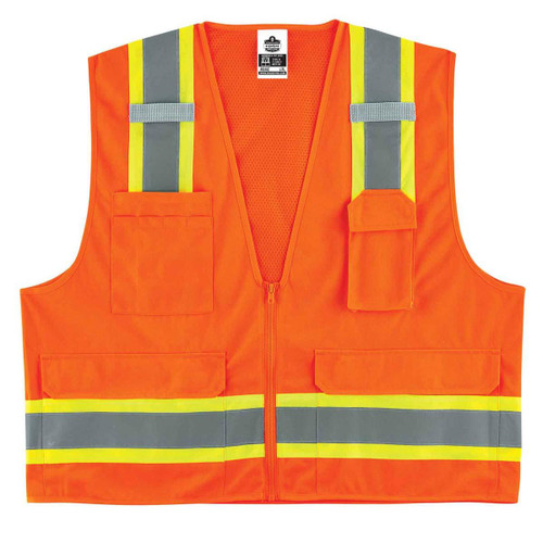 ERGODYNE 24063 VEST,8248Z CLASS 2,OR,S/M