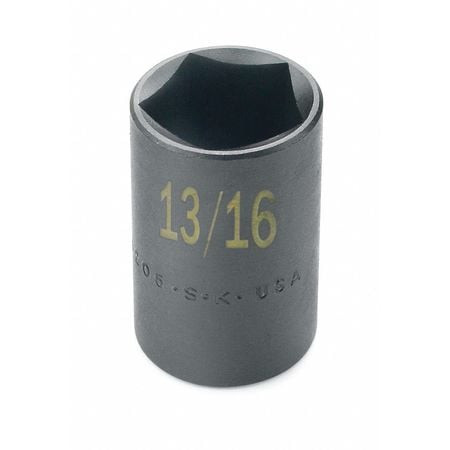 S-K HAND TOOL 34026 IMPACT SOCKET,1/2" DRIVE,13/16" SIZE
