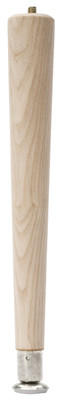 WADDELL MANUFACTURING 2512 ROUND TAPER TABLE LEG, 12-IN.