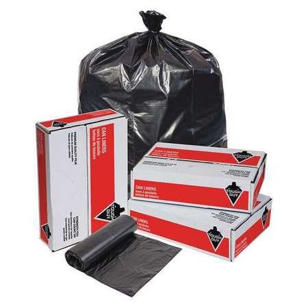 TOUGH 31DK64 TRASH BAG BLACK 24INWX23INL PK500