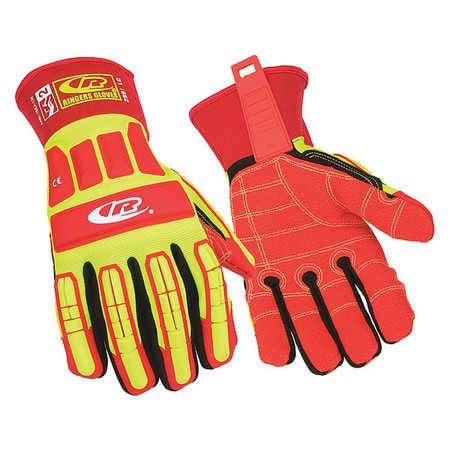 RINGERS GLOVES 299-08 CUT RESISTANT GLOVES S YLW/RED PR