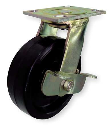 GRAINGER GLOBAL SOURCING 1NUZ7 SWVL PLATE CASTER PHENOLIC 4 IN. 800 LB.