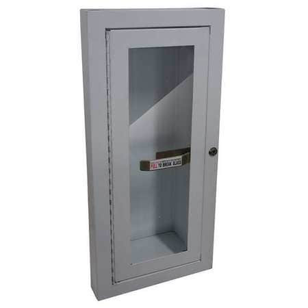GRAINGER GLOBAL SOURCING 1RK37 FIRE EXTINGUISHER CABINET 5 LB WHITE