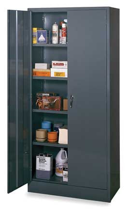 EDSAL MANUFACTURING COMPANY 1UFE4 STORAGE CABINET GRAY 78 IN H 36 IN W