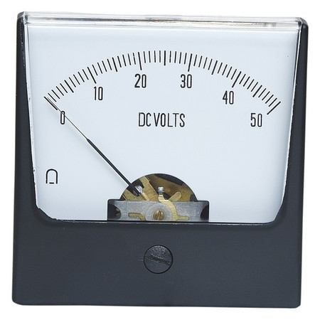 GRAINGER GLOBAL SOURCING 12G441 ANALOG PANEL METER DC VOLTAGE 0-50 DC V