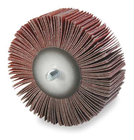 ARC ABRASIVES 12348 FLAP WHEEL AO 3X1X1/4-20 SHANK 120G