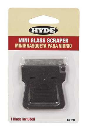 HYDE TOOLS 13020 MINI GLASS SCRAPER WITH BLADE