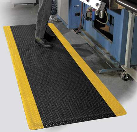 CONDOR USA INC 39-267-0903-3x5 ANTIFATIGUE MAT 3 FT X 5 FT. BLK W/YLW