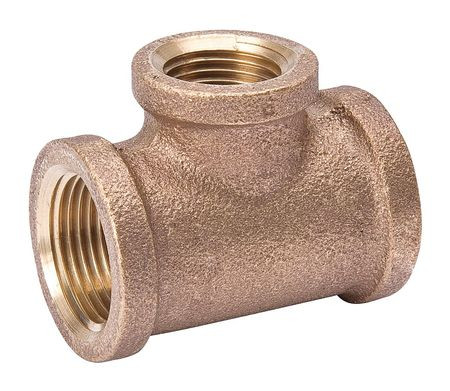 GRAINGER GLOBAL SOURCING 2CFH9 REDUCING TEE 2 X 2 X 3/4 IN RED BRASS