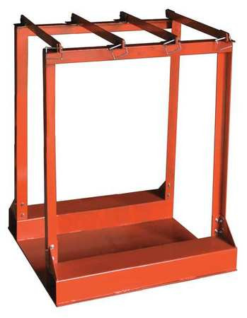 GRAINGER GLOBAL SOURCING 39J514 GAS CYLINDER RACK CAPACITY 6 CYLINDERS