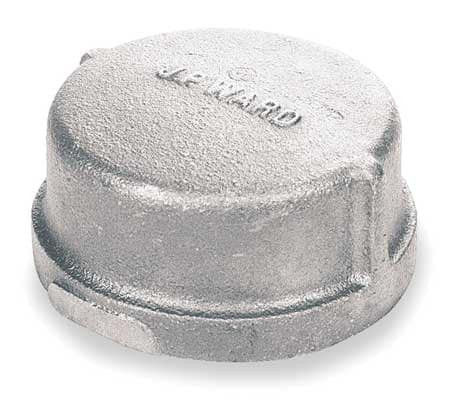 GRAINGER GLOBAL SOURCING 2WJ68 CAP 3 IN NPT GALVANIZED MALLEABLE IRON