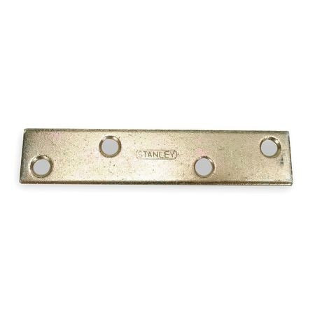 GRAINGER GLOBAL SOURCING 1WDH9 MENDING PLATE STEEL 3/4 WX4 IN L PK4