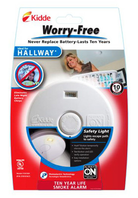 KIDDE 21010167 WORRY-FREE HALLWAY SEALED LITHIUM SMOKE 