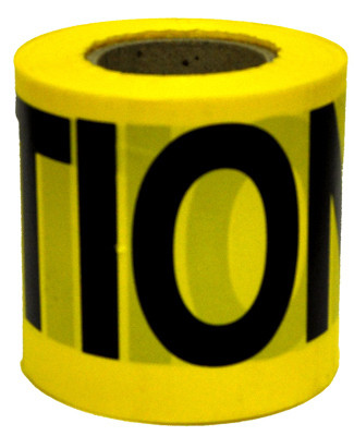 C.H. HANSON 16100 CAUTION TAPE, WEATHERPROOF, YELLOW, 3-IN