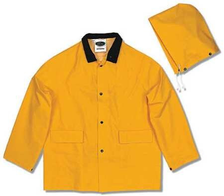 MIK 35100-L 3 PIECE RAINSUIT DETACH HOOD YELLOW L
