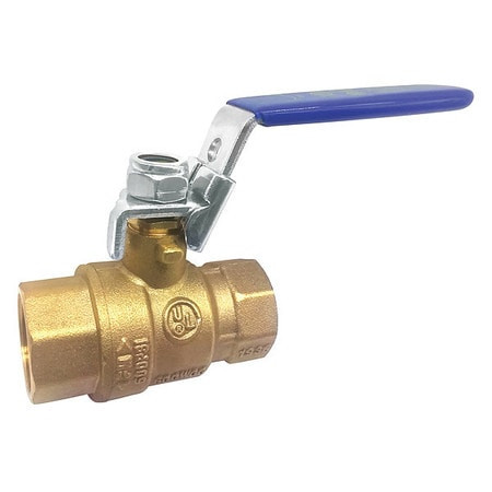 GRAINGER GLOBAL SOURCING 32H971 BRASS BALL VALVE INLINE FNPT 3/8 IN