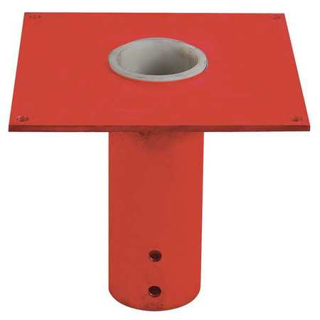 DAYTON 33N390 MOUNTING BASE FLUSH MOUNT 2000 LB. RED