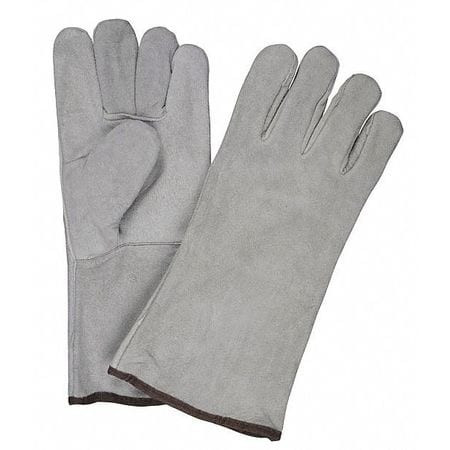 MCR SAFETY 4150B WELDING GLOVES, X-LARGE, LEATHER, GRAY, 