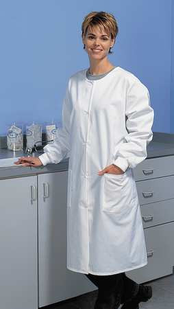 LANDAU 3178 WWP LRG LAB COAT L WHITE 41 IN L