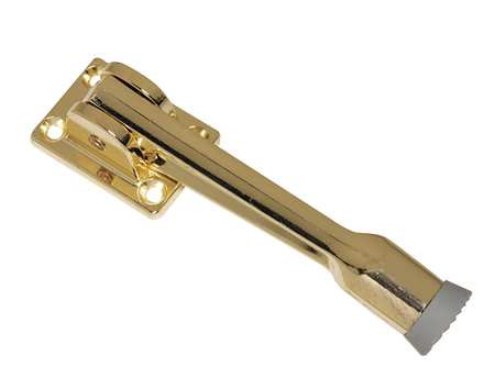ROCKWOOD MANUFACTURING CO, INC. 461.3 LEVER DOOR HOLDER POL BRASS CAST BRASS