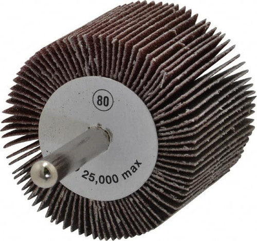 CGW ABRASIVES 40005 FLAP WHL,2X1.5X1/4,A/O,80G