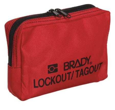 BRADY SPC ABSORBENTS 51172 LOCKOUT POUCH,UNFILLED,NYLON
