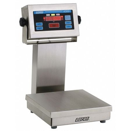 DORAN 4350 CHECKWEIGHER SCALE SS PLTFRM 50 LB CAP.