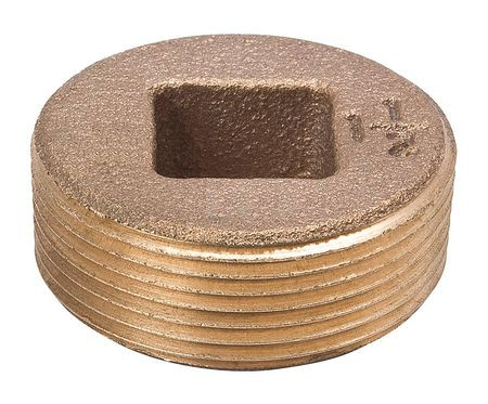 GRAINGER GLOBAL SOURCING 2CFL2 PLUG 3 IN RED BRASS MNPT