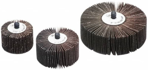CGW ABRASIVES 41000 FLAP WHL,2.5X1X1/4-20,A/O,120G