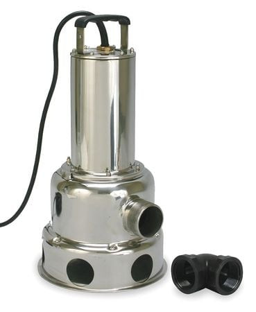 DAYTON 2JGA7 SUBMERSIBLE SEWAGE PUMP 1 HP