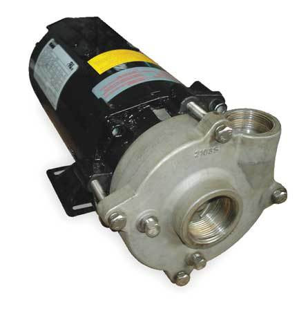 DAYTON 2ZWU5 CENTRIFUGAL PUMP 1 HP 3 PH 208-230/460V