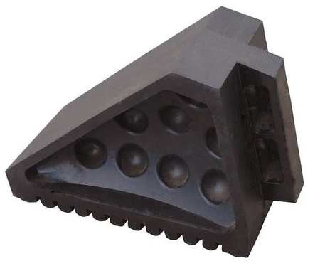 GRAINGER GLOBAL SOURCING 22XW83 WHEEL CHOCK MOLDED RUBBER BLACK