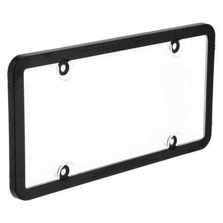 BELL & GOSSETT 45601-8 LICENSE PLATE COVER CLEAR/BLACK POLYMER