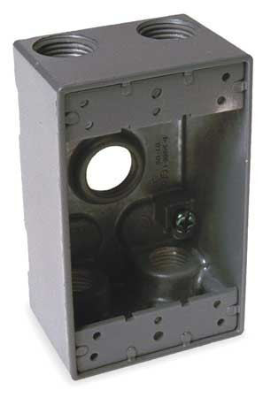BELL & GOSSETT 5331-0 WEATHERPROOF BOX 3/4 IN HUB ALUMINUM