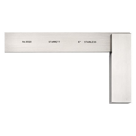 STARRETT 3020-6 SQUARE- STAINLESS- 6" BLADE - ALT NUMBER